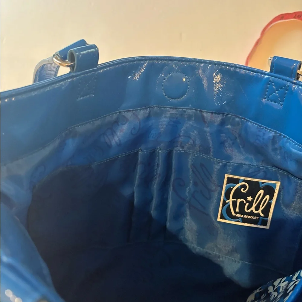 FRILL by Vera Bradley Blue Floral Tote Bag